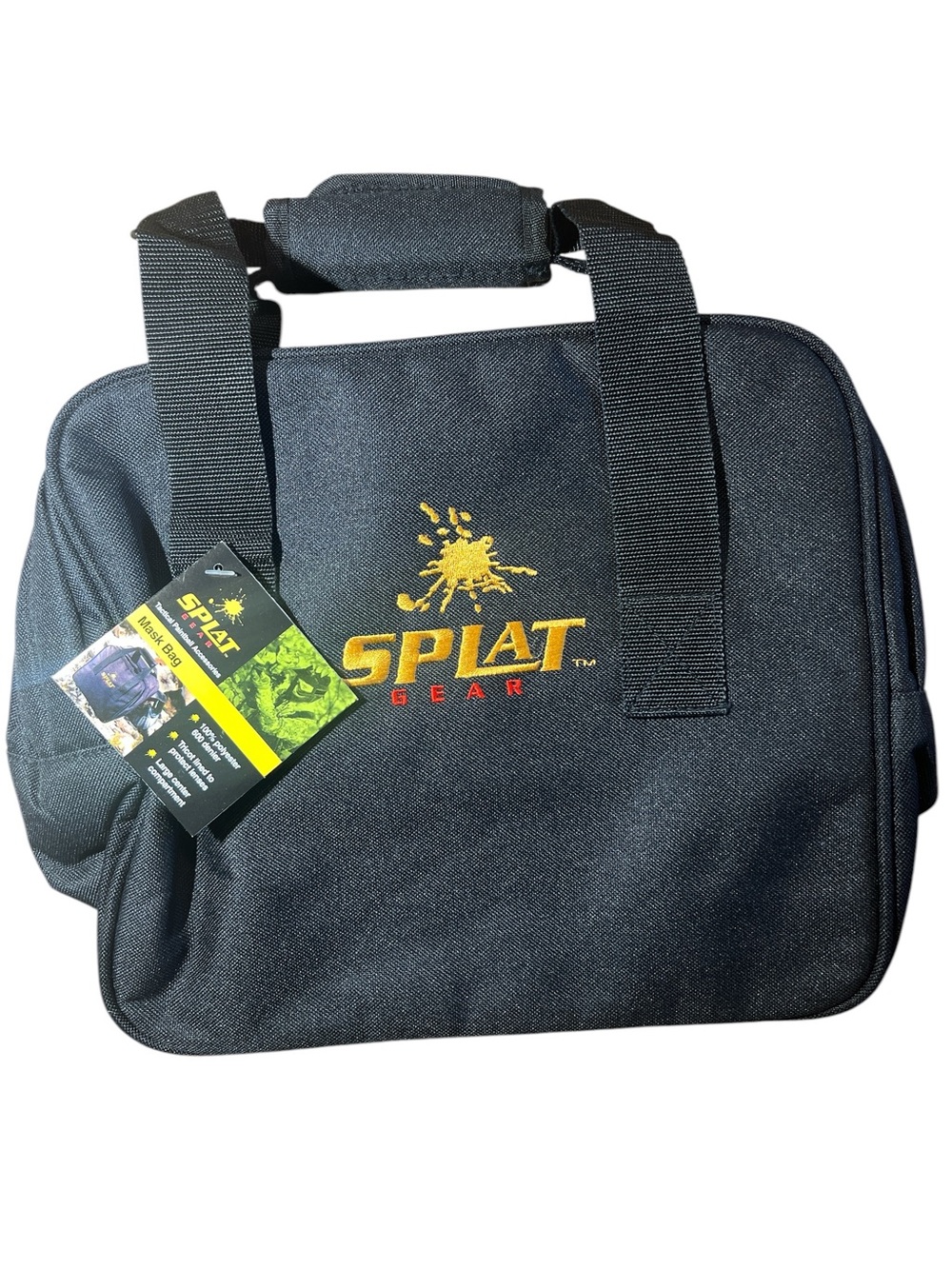 NEW! Splat Gear Black Duffel Bag – Compact Carry Bag for Paintball Mask